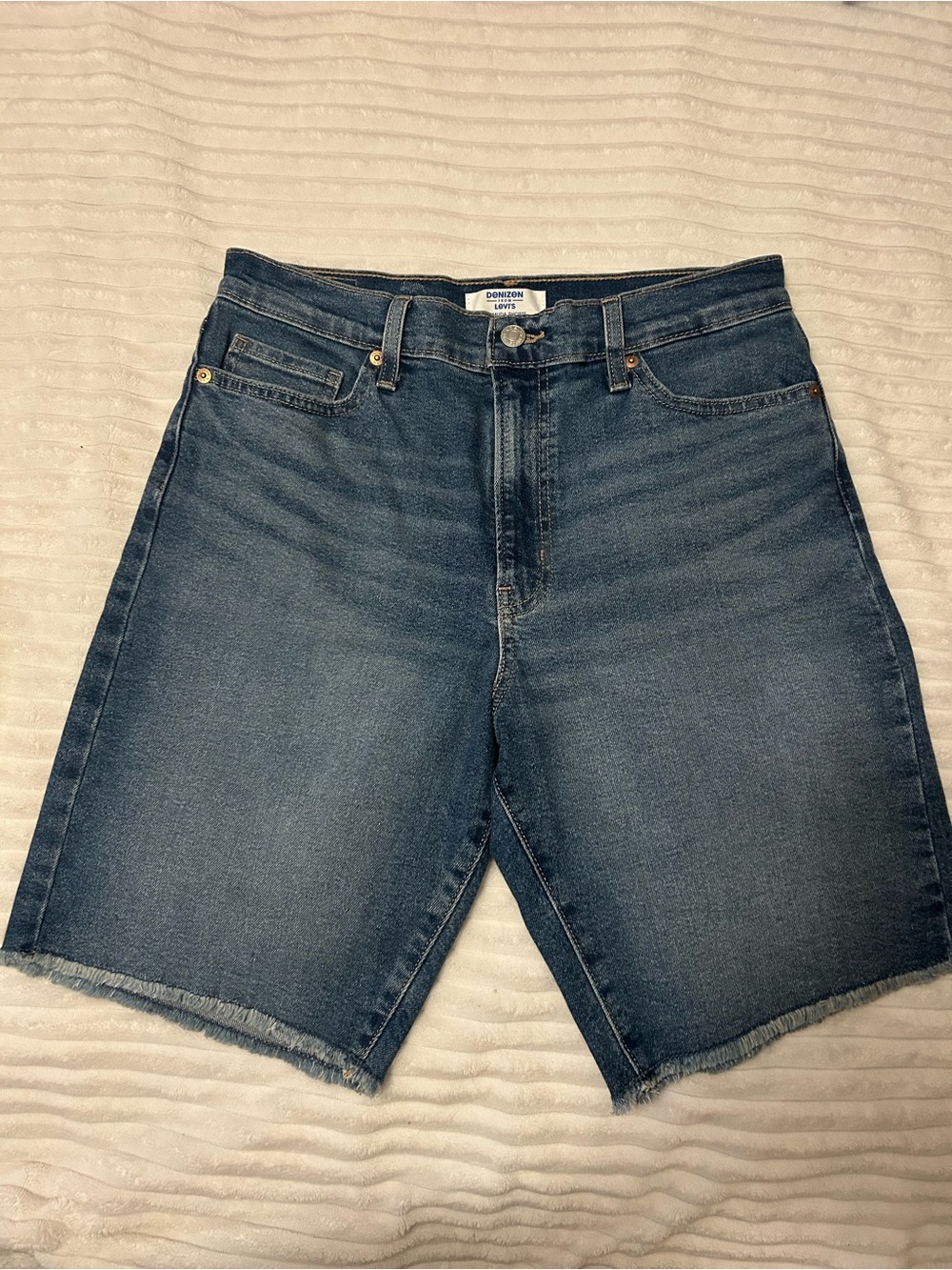 Denizen from Levi's Indigo Cutoff Denim Shorts